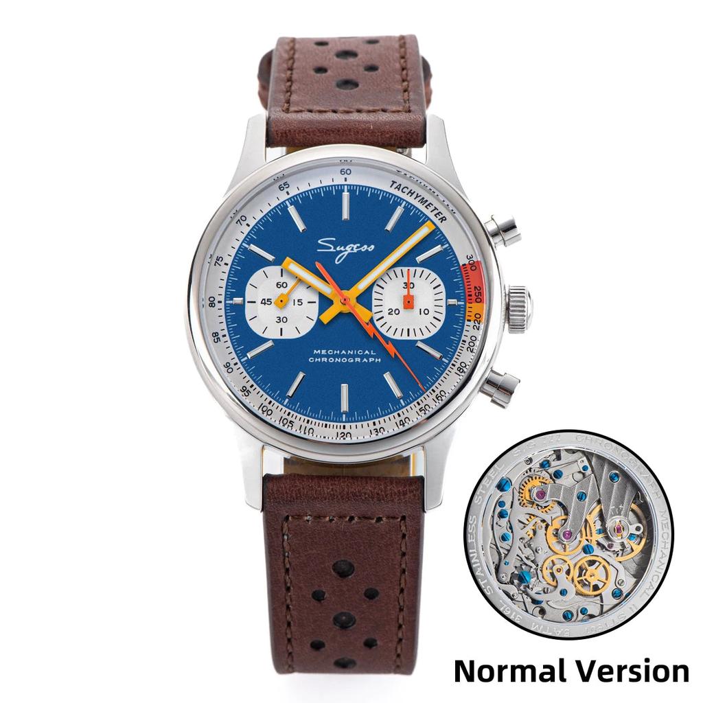 Men's Mechanical Chronograph Watch ST19 Sapphire 40mm normal-b-hl by HitMyNeed