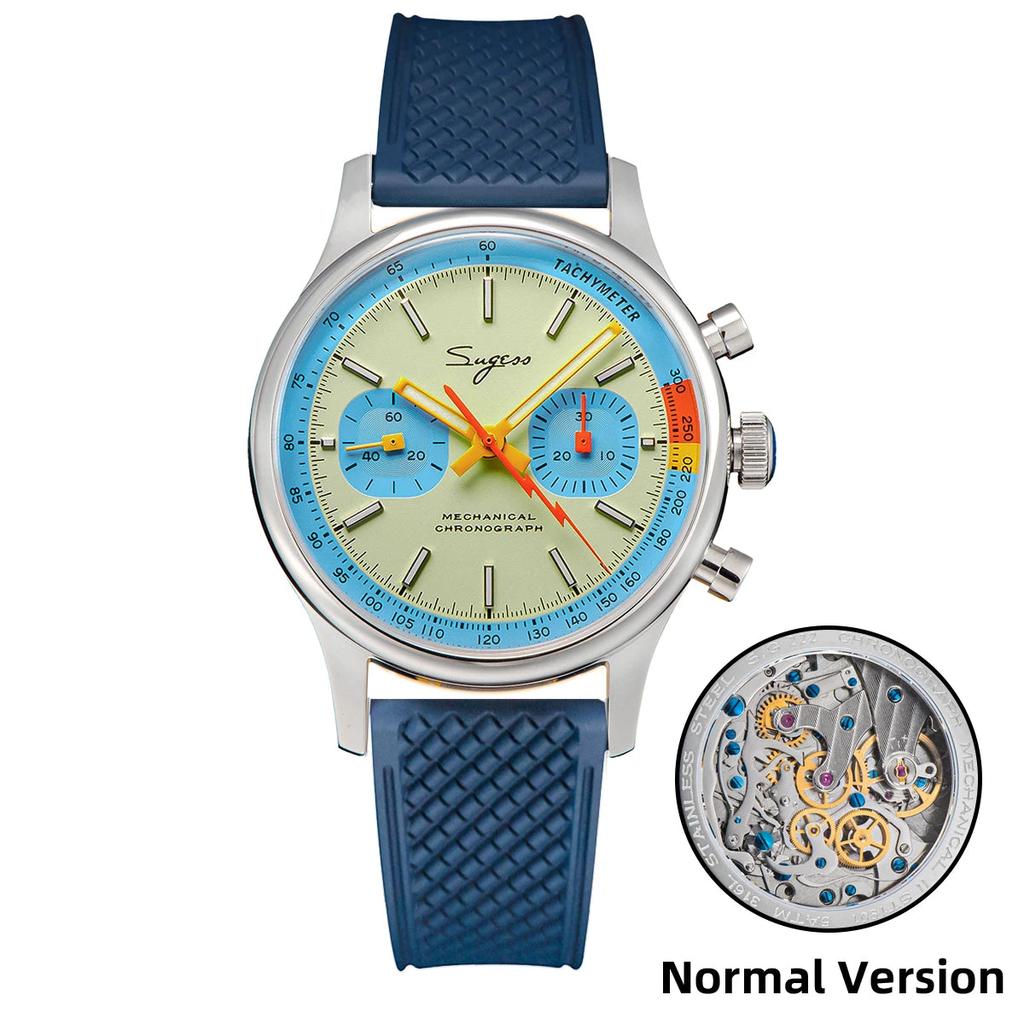 Men's Mechanical Chronograph Watch ST19 Sapphire 40mm normal-tb-br by HitMyNeed