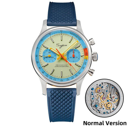 Men's Mechanical Chronograph Watch ST19 Sapphire 40mm normal-tb-br by HitMyNeed