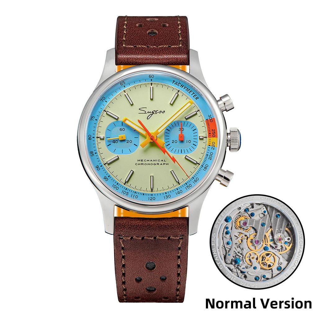 Men's Mechanical Chronograph Watch ST19 Sapphire 40mm normal-tb-hl by HitMyNeed