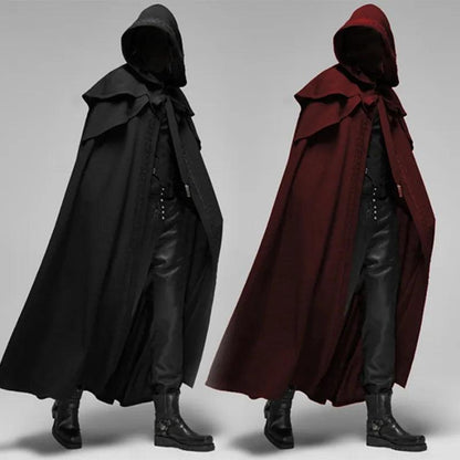 Men's Medieval Gothic Hooded Cloak Costume Robe by HitMyNeed
