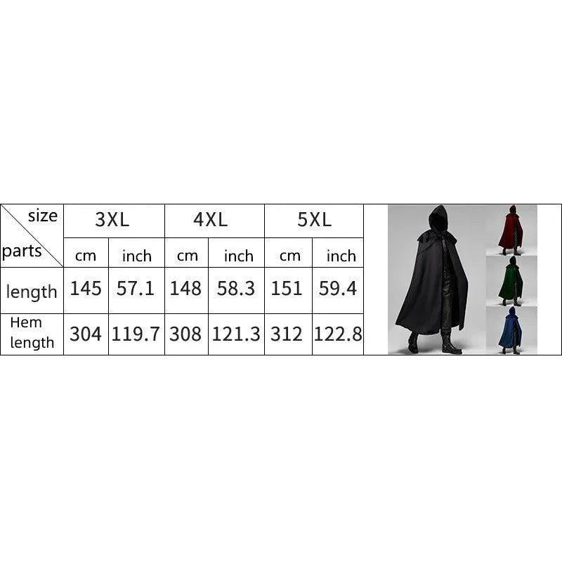Men's Medieval Gothic Hooded Cloak Costume Robe by HitMyNeed