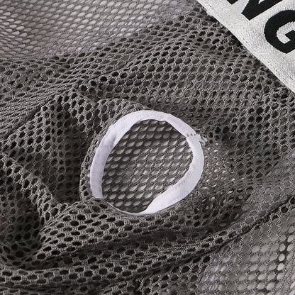 Men's Mesh Boxer Briefs with Sheer Hole Design by HitMyNeed
