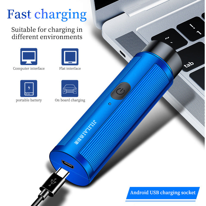Men's Mini Electric Travel Shaver Rechargeable by HitMyNeed