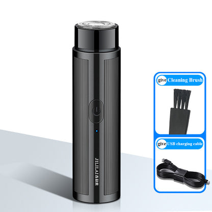Men's Mini Electric Travel Shaver Rechargeable black by HitMyNeed