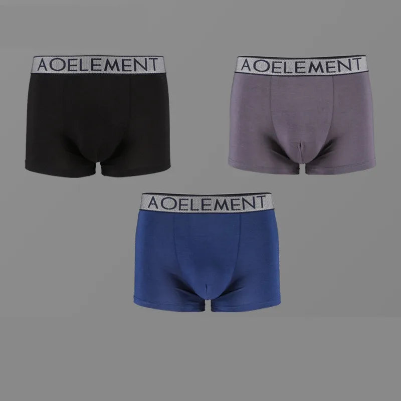 Men's Modal Boxer Trunks with Separation Pouch by HitMyNeed