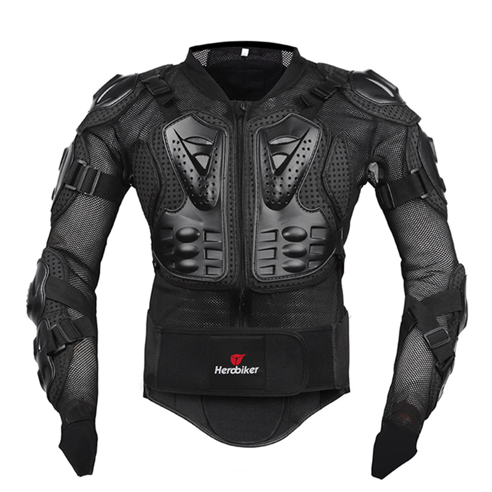 Men's Motocross Body Armor Riding Jacket S-5XL mc1001-black s by HitMyNeed