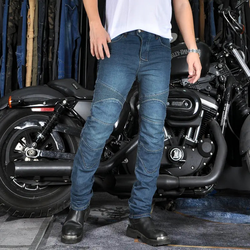 Men's Motorcycle Riding Jeans with CE Armor by HitMyNeed