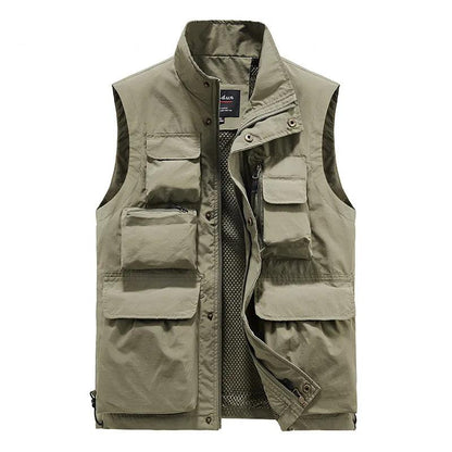 Men's Multi‑Pocket Outdoor Utility Vest by HitMyNeed