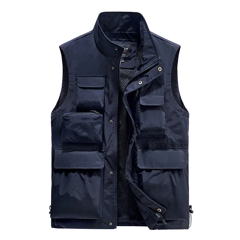 Men's Multi‑Pocket Outdoor Utility Vest by HitMyNeed