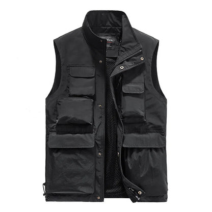 Men's Multi‑Pocket Outdoor Utility Vest by HitMyNeed