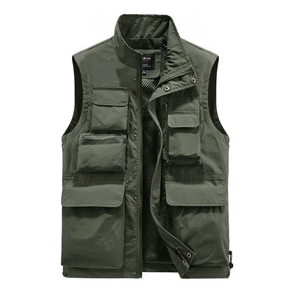 Men's Multi‑Pocket Outdoor Utility Vest by HitMyNeed