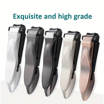 Men's Nail Clippers with Catcher - Heavy Duty & Sharp by HitMyNeed