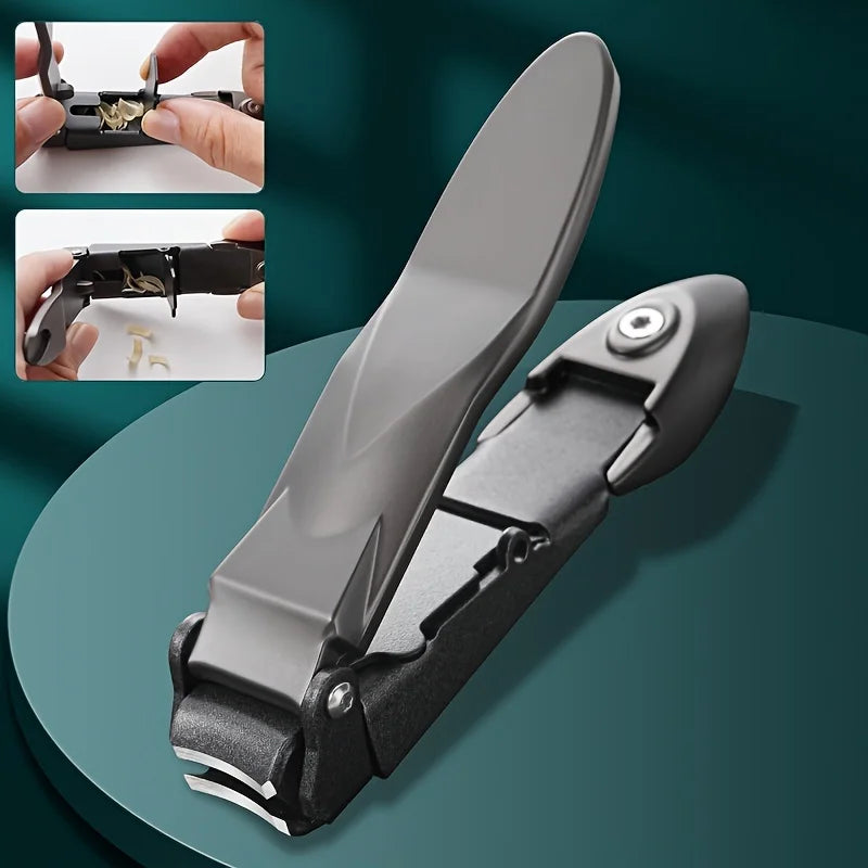 Men's Nail Clippers with Catcher - Heavy Duty & Sharp by HitMyNeed
