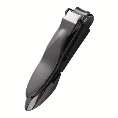 Men's Nail Clippers with Catcher - Heavy Duty & Sharp black by HitMyNeed
