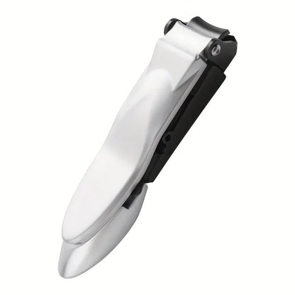 Men's Nail Clippers with Catcher - Heavy Duty & Sharp silvery by HitMyNeed