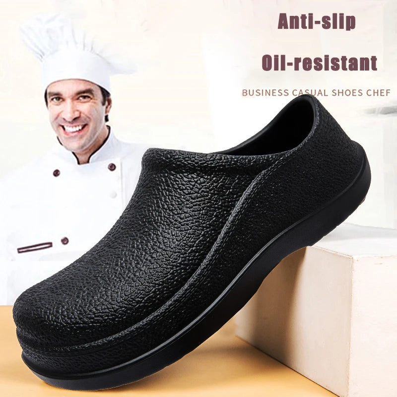 Men's Non-Slip EVA Chef Clogs for Kitchen & Beach by HitMyNeed