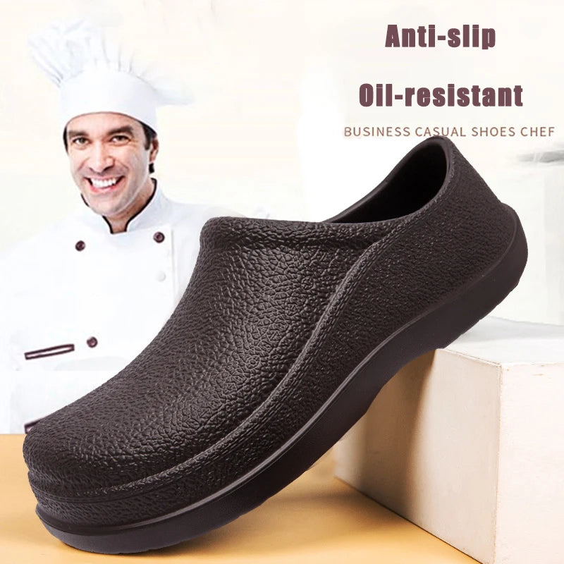 Men's Non-Slip EVA Chef Clogs for Kitchen & Beach by HitMyNeed