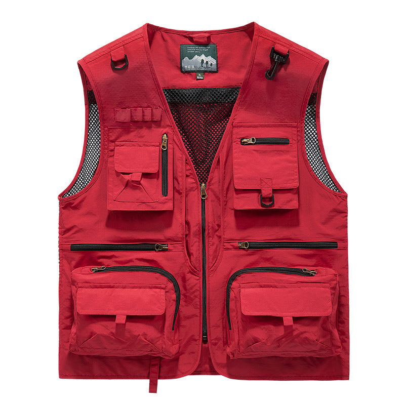 Men's Outdoor Multi‑Pocket Breathable Leisure Vest by HitMyNeed