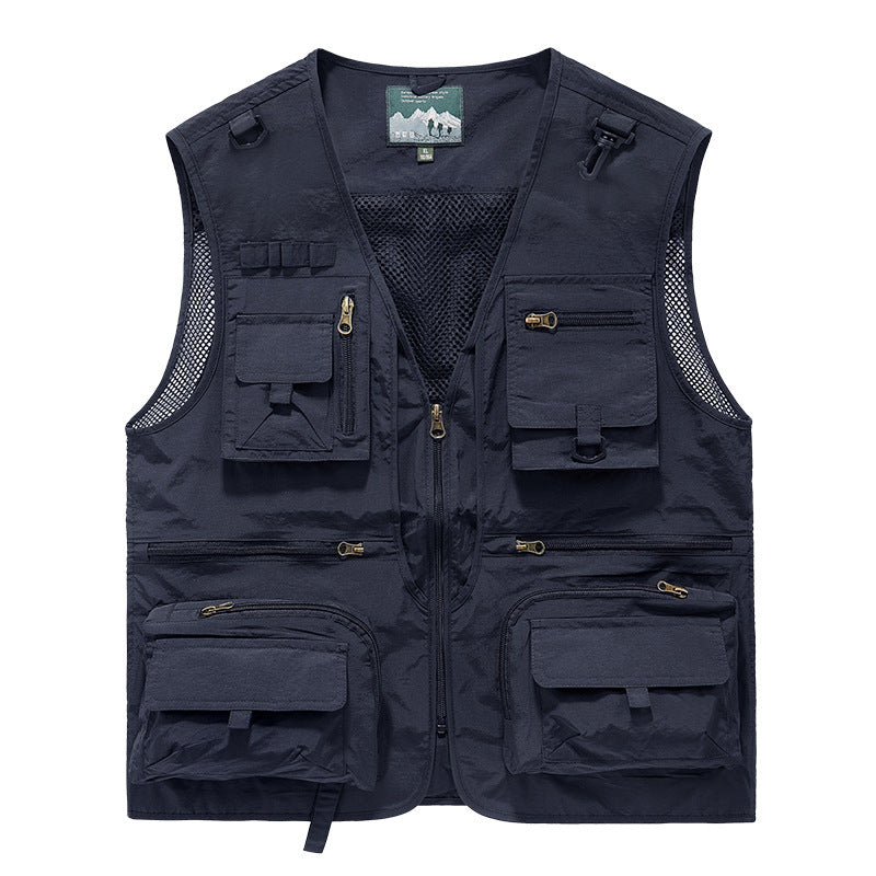 Men's Outdoor Multi‑Pocket Breathable Leisure Vest by HitMyNeed