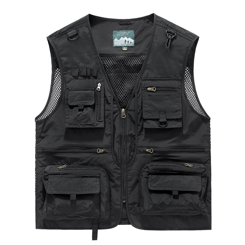 Men's Outdoor Multi‑Pocket Breathable Leisure Vest by HitMyNeed