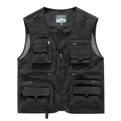 Men's Outdoor Multi‑Pocket Breathable Leisure Vest by HitMyNeed