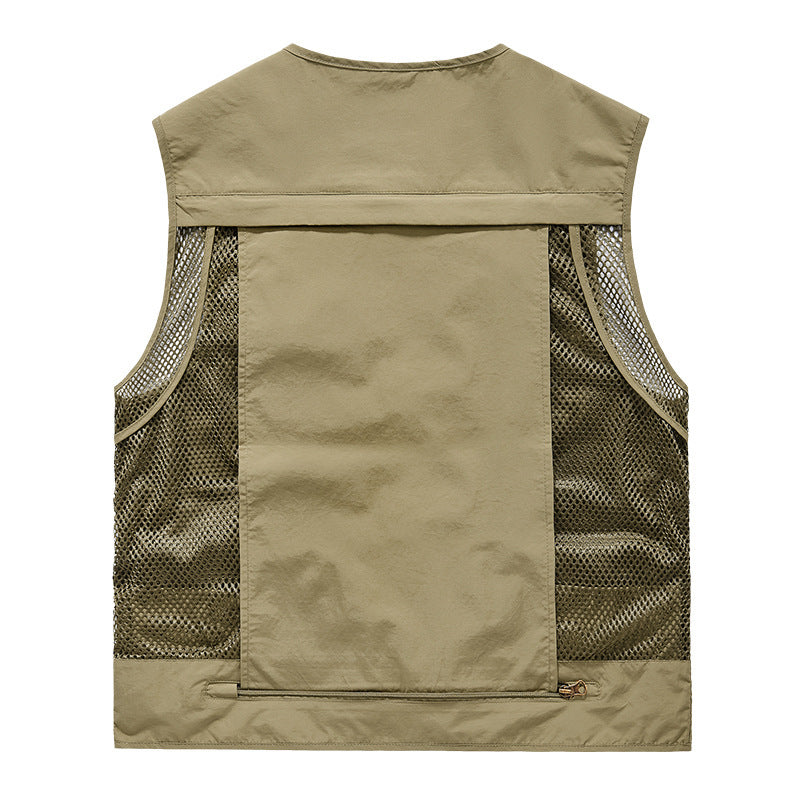 Men's Outdoor Multi‑Pocket Breathable Leisure Vest by HitMyNeed