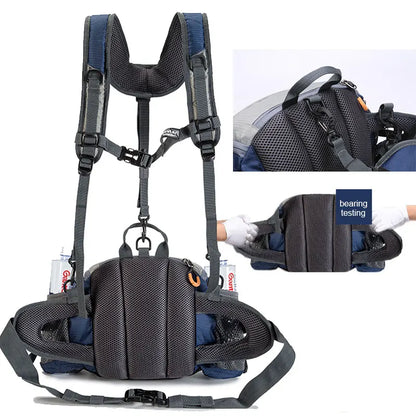 Men's Outdoor Waist Pack with Bottle Holder 8L by HitMyNeed