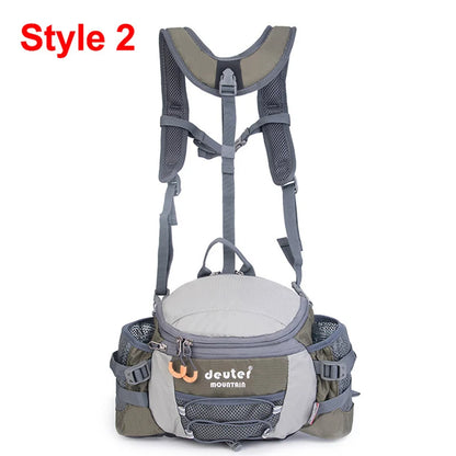 Men's Outdoor Waist Pack with Bottle Holder 8L army-green-2 by HitMyNeed