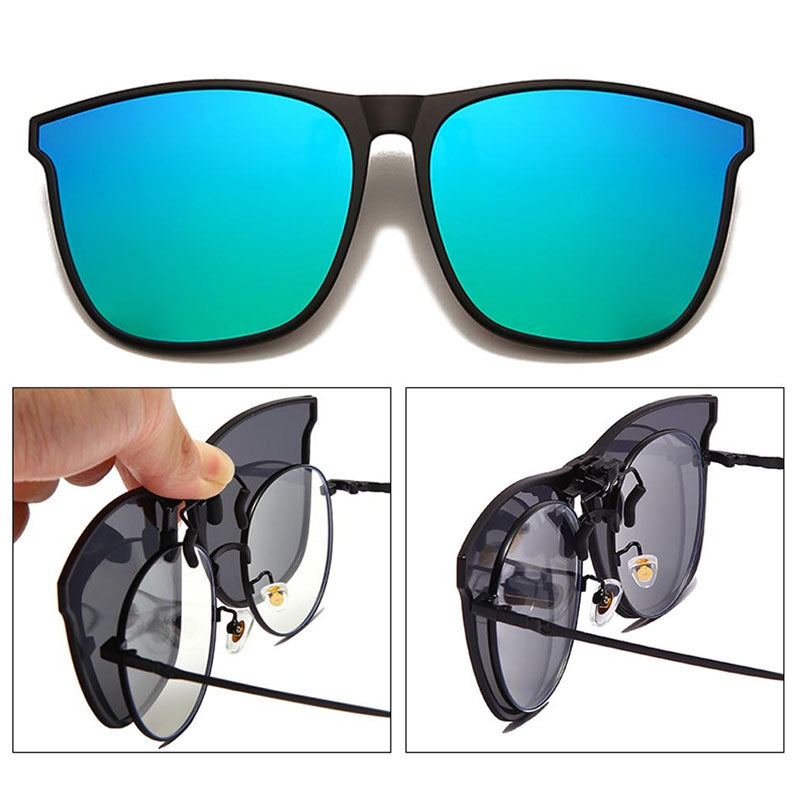 Men's Polarized Clip-On Photochromic Driving Glasses by HitMyNeed