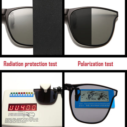 Men's Polarized Clip-On Photochromic Driving Glasses by HitMyNeed