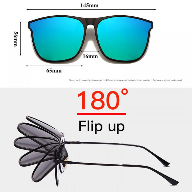 Men's Polarized Clip-On Photochromic Driving Glasses by HitMyNeed