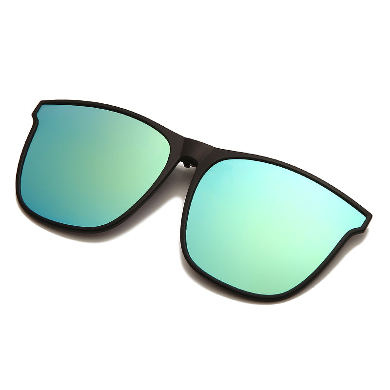 Men's Polarized Clip-On Photochromic Driving Glasses gold-mercury by HitMyNeed