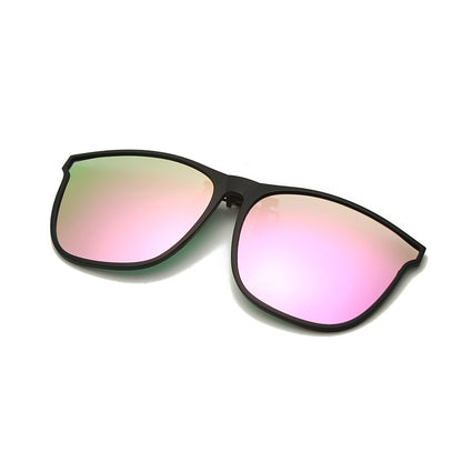 Men's Polarized Clip-On Photochromic Driving Glasses pink by HitMyNeed
