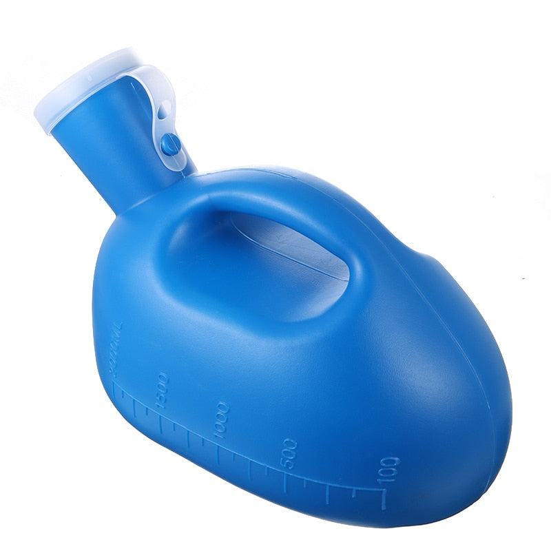 Men's Portable Urine Bottle 2000ml with Leak-Proof Lid by HitMyNeed