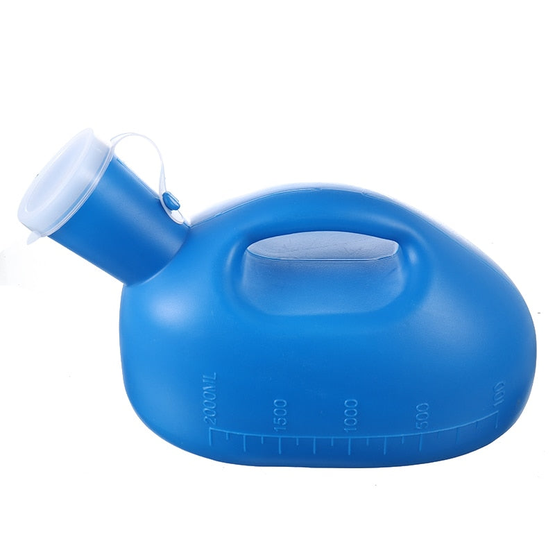 Men's Portable Urine Bottle 2000ml with Leak-Proof Lid by HitMyNeed