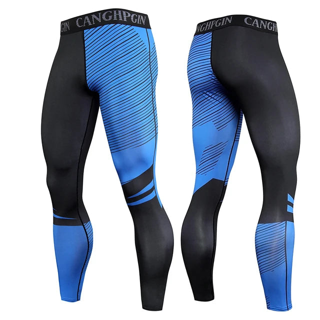 Men's Quick Dry Compression Running Leggings k213 m50-60kg by HitMyNeed