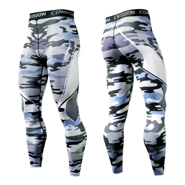 Men's Quick Dry Compression Running Leggings kc170 m50-60kg by HitMyNeed