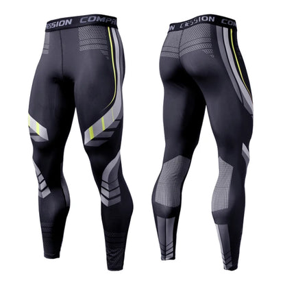 Men's Quick Dry Compression Running Leggings kc174 xl70-80kg by HitMyNeed