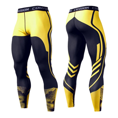 Men's Quick Dry Compression Running Leggings kc175 xxxl90-100kg by HitMyNeed
