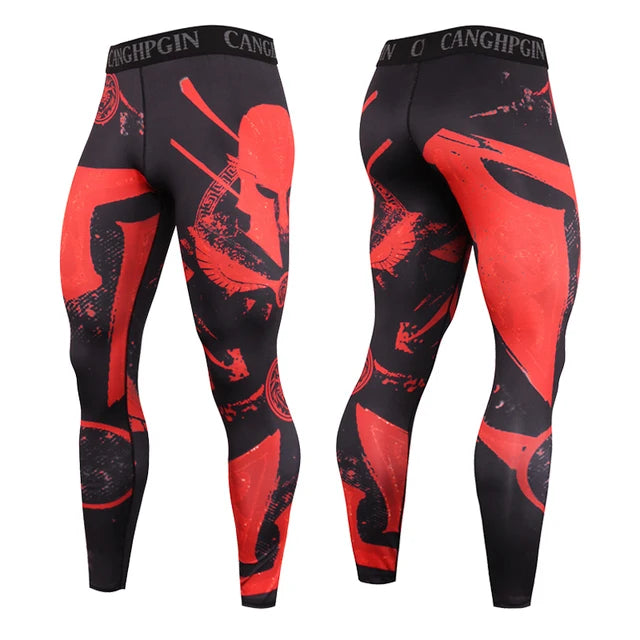 Men's Quick Dry Compression Running Leggings kc190 xxl80-90kg by HitMyNeed