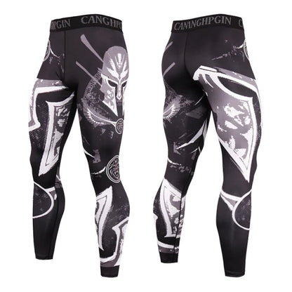 Men's Quick Dry Compression Running Leggings kc193 m50-60kg by HitMyNeed