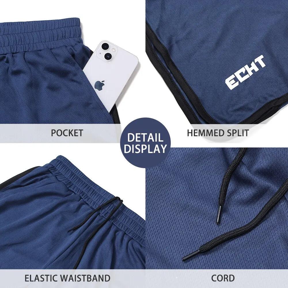 Men's Quick-Dry Mesh Running Shorts by HitMyNeed