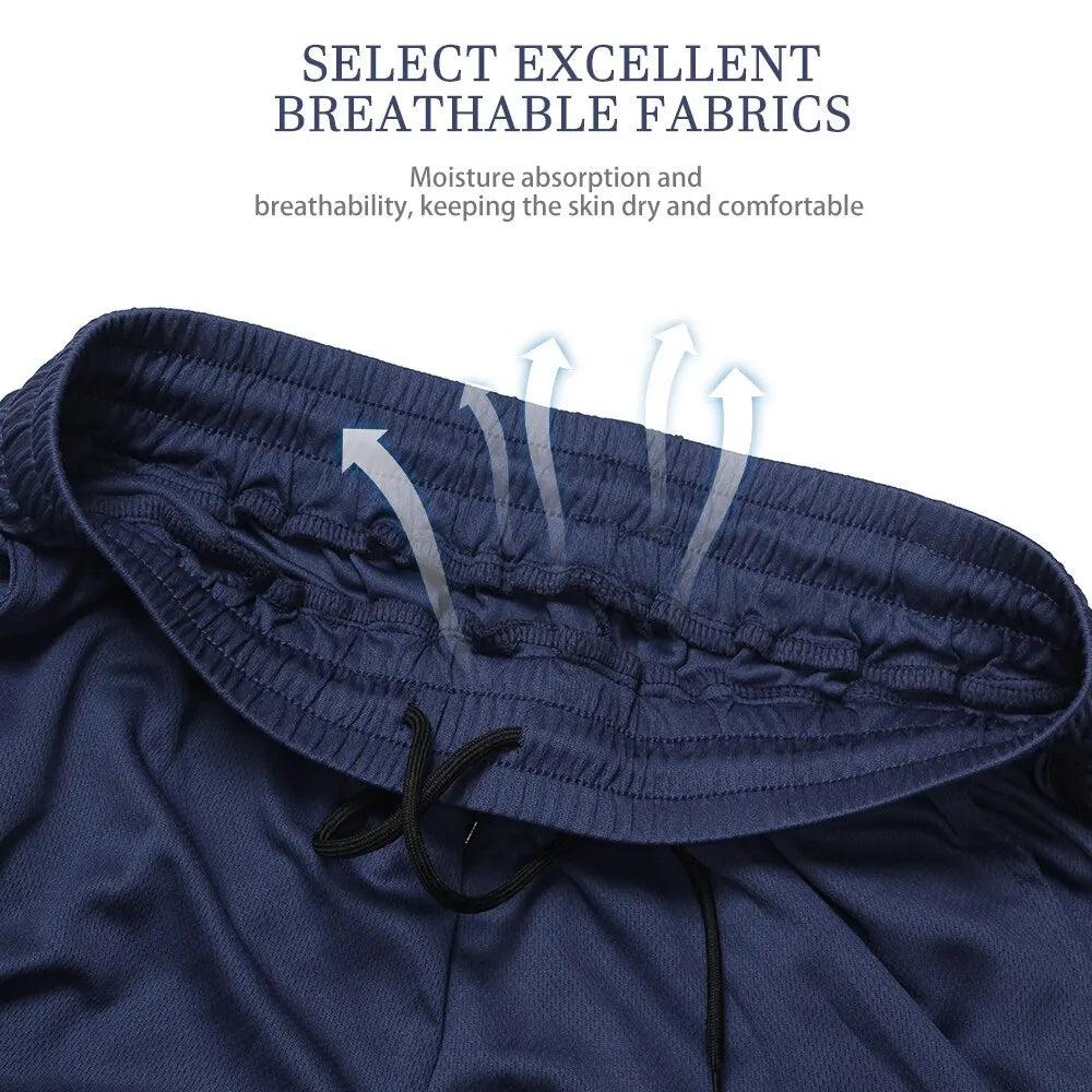 Men's Quick-Dry Mesh Running Shorts by HitMyNeed