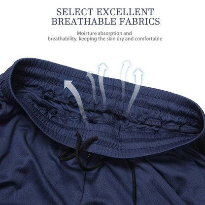 Men's Quick-Dry Mesh Running Shorts by HitMyNeed