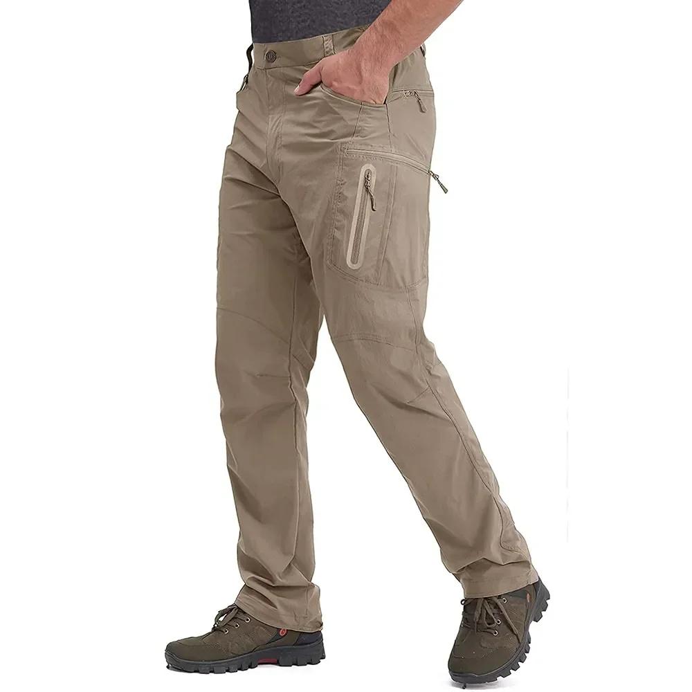 Men's Quick-Dry Nylon Hiking & Fishing Cargo Pants by HitMyNeed