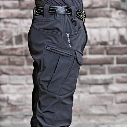 Men's Quick Dry Tactical Hiking Pants Oversized x7-black l65-75kgs by HitMyNeed