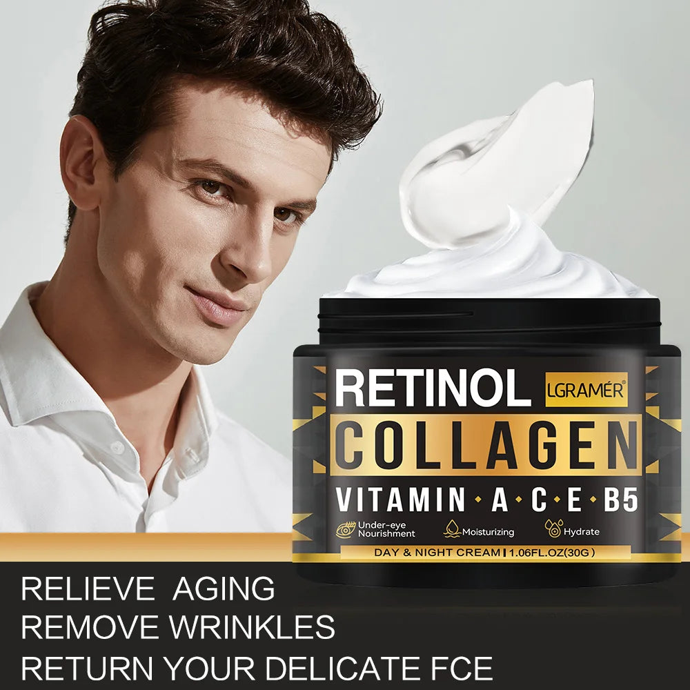 Men's Retinol Collagen Face Cream 30g/60g by HitMyNeed