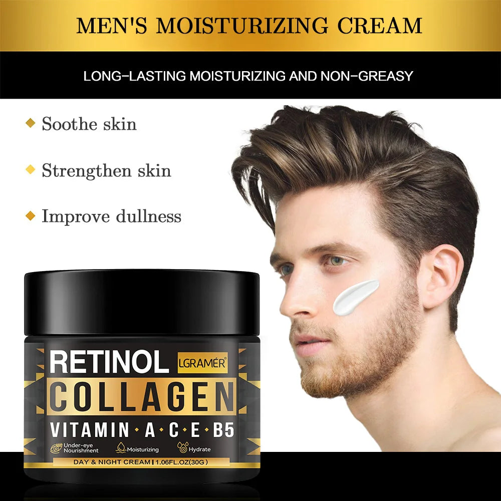 Men's Retinol Collagen Face Cream 30g/60g by HitMyNeed