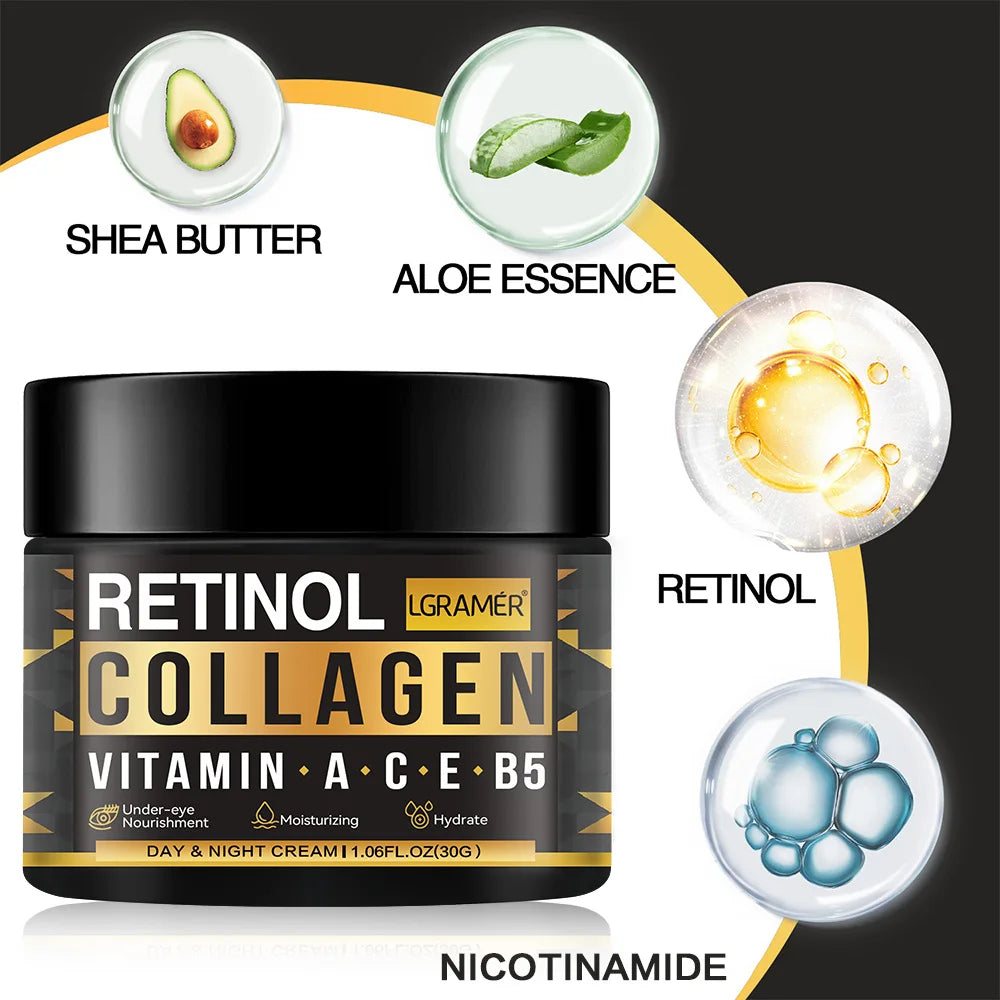 Men's Retinol Collagen Face Cream 30g/60g by HitMyNeed